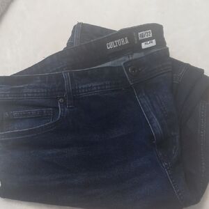 CULTURA Men's Slim Jeans - Dark Blue